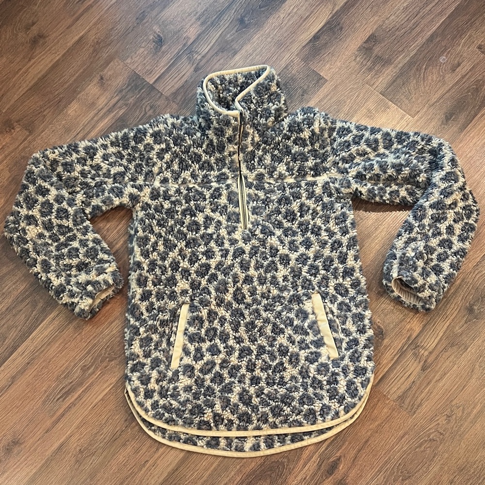 Abercrombie & Fitch Fleece Jacket - cheetah print Sherpa - Picture 3 of 10